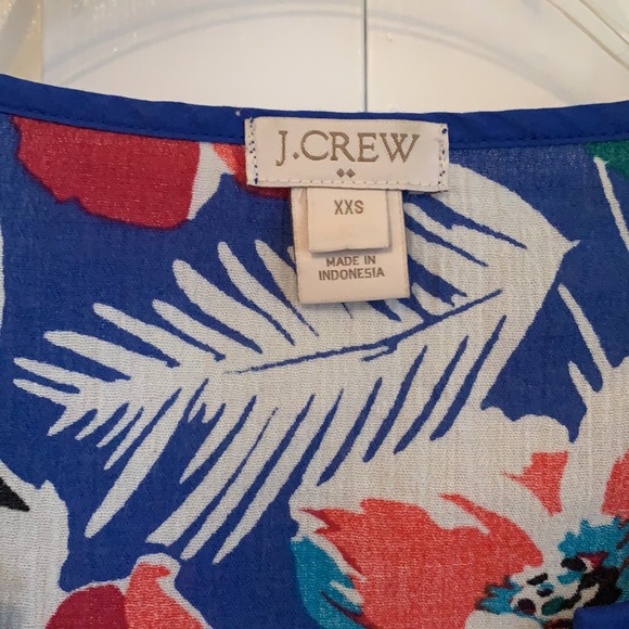 JCrew XXS Hawaiian Print Tunic - Picture 2 of 2